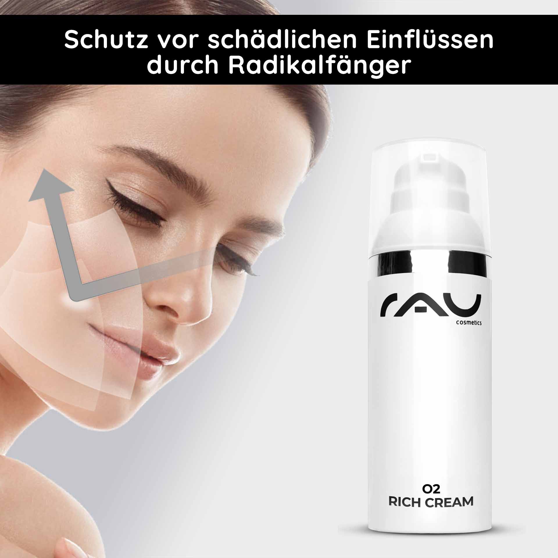 O2 丰润晚霜 50 毫升 含银杏成分的丰润晚霜,适用于干性皮肤 Reichhaltige Nachtcreme O2 Rich Cream von RAU Cosmetics, Schutz vor schädlichen Einflüssen, Ginkgo-Extrakt, Hautpflege für trockene Haut, glänzende und rosige Haut.